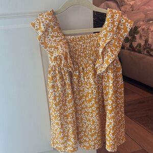 Zara Yellow Floral Kids Dress
